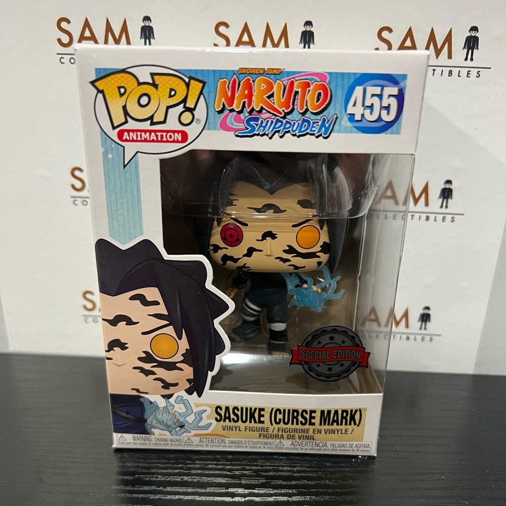 Sasuke Curse Mark Chidori Funko Pop #455 + Protector